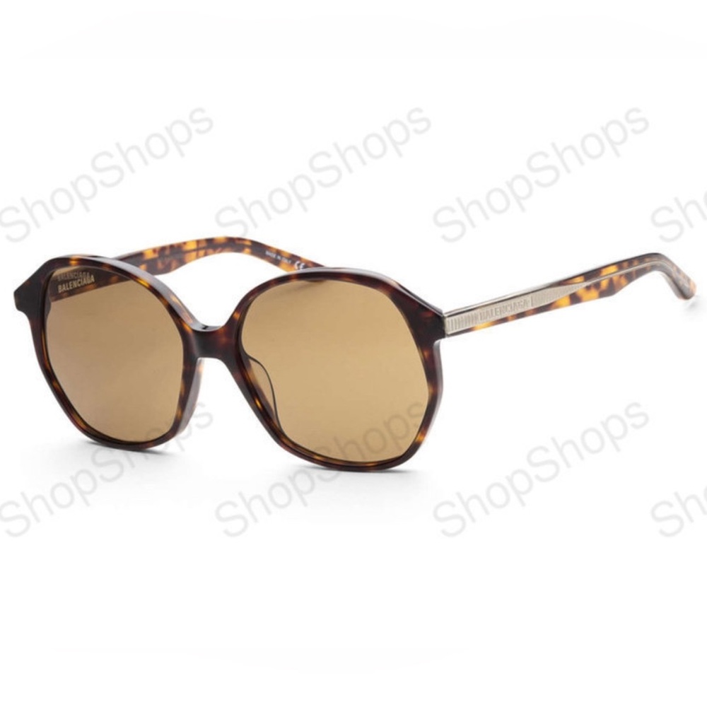 Balenciaga Hexagon Tortoise Sunglasses